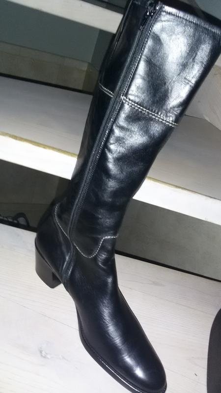 Women Paul Green Boots Black Leather 40.5 #C3LU