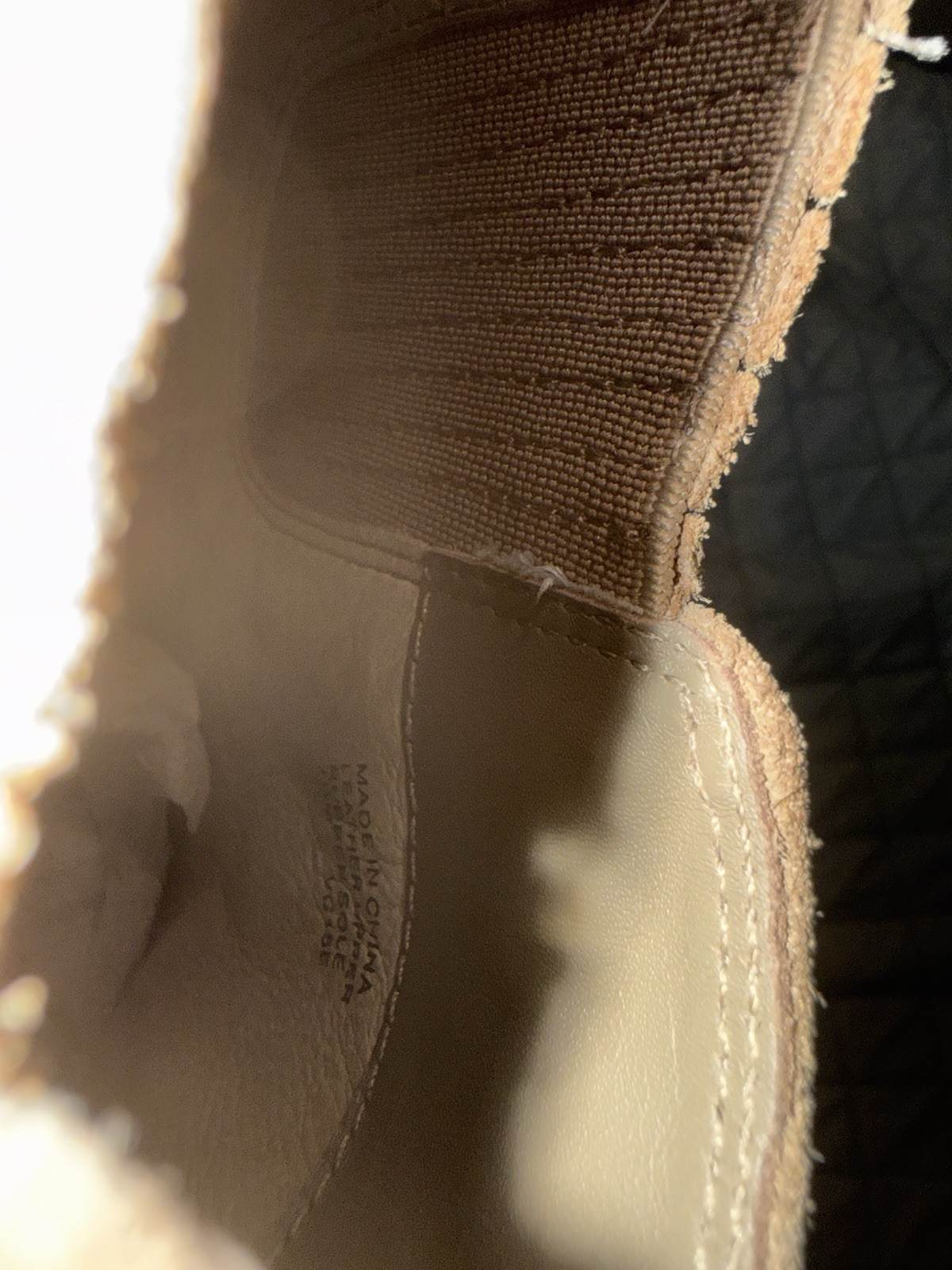 Michael Kors Women’s 7.5 Tan Suede Chelsea Ankle Boots Pull On Heel