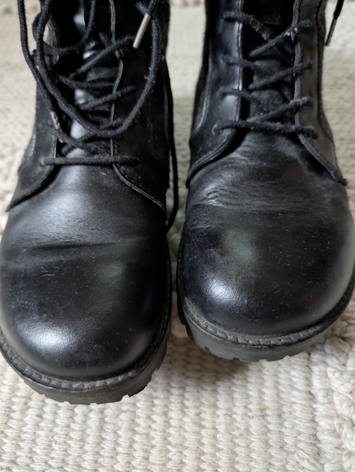 BIRKENSTOCK Lace Up GILFORD HIGH Black WOMEN’S ANKLE BOOTS LEATHER LACE-UP 37