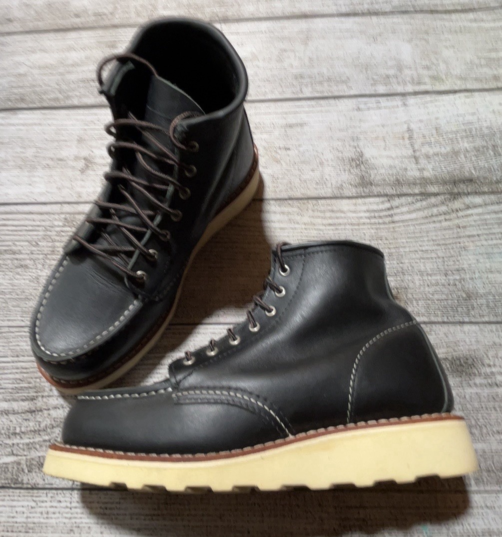 RED WING 3373 Classic MOC BOUNDARY LEATHER WOMEN’S SHORT BOOT 6’’ SZ 6 B USA