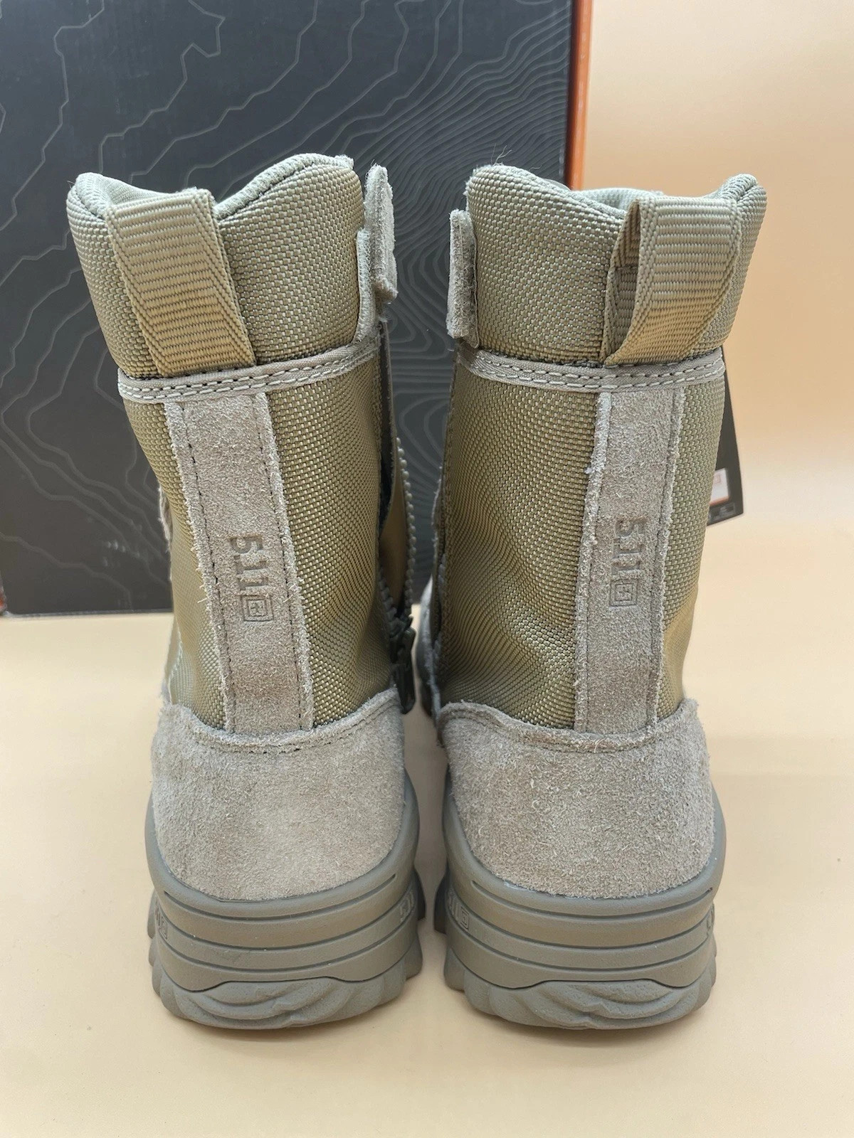 Mens 5.11 Tactical 12337 Speed 3.08” Desert Coyote Military Combat Boots Sz 14