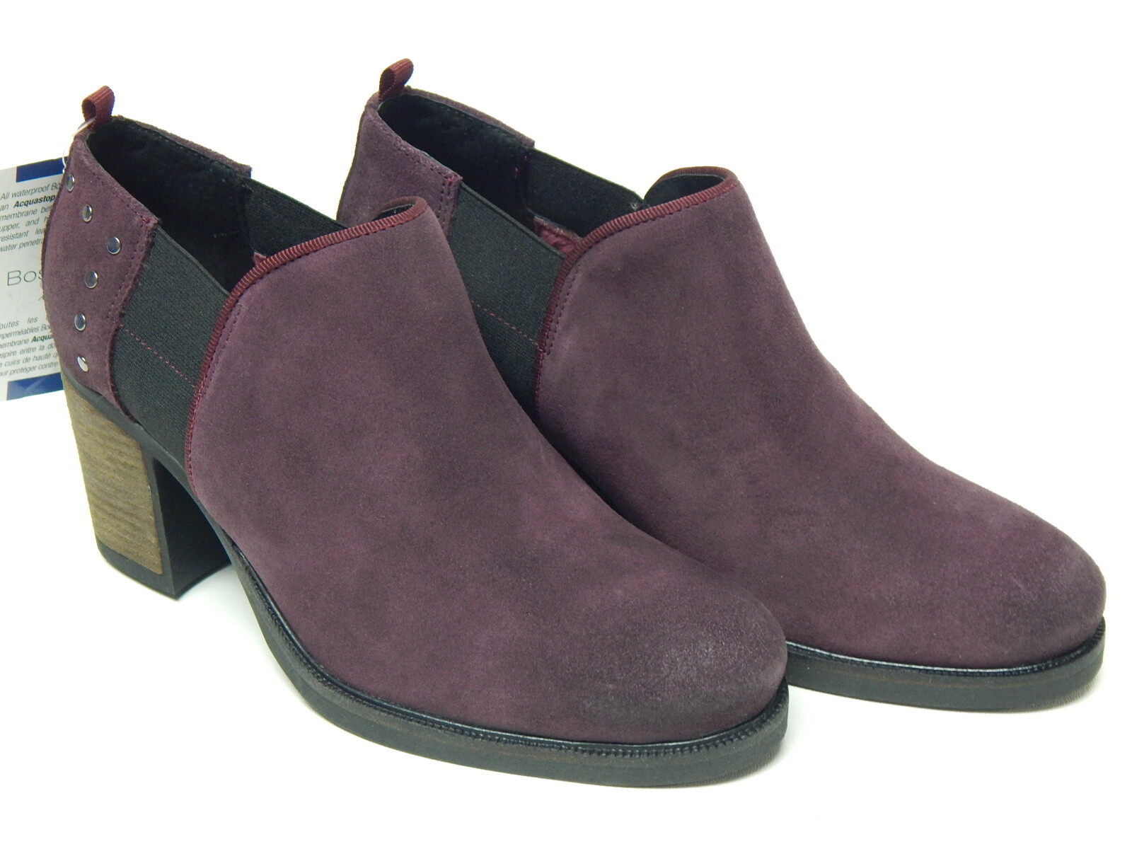 Bos & Co Boon Sz EU 39 M (US 8-8.5) Women’s Waterproof Suede Slip-On Boots Prune