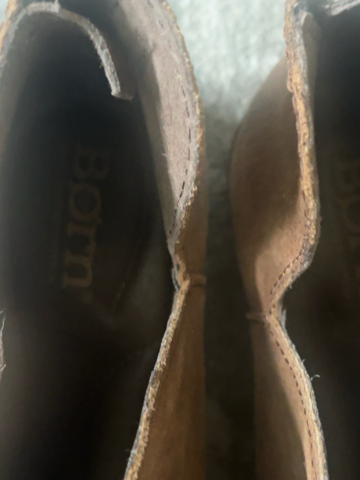 Børn Brown Distressed Leather Ankle Booties Back Zip Comfort Shoes Women’s Size