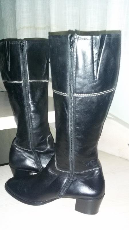 Women Paul Green Boots Black Leather 40.5 #C3LU