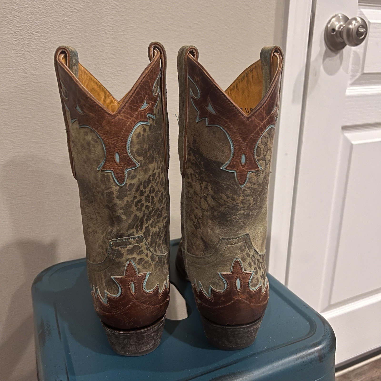 Old Gringo Villa Boot in Turquoise Leopardito Women’s Size US 8.5