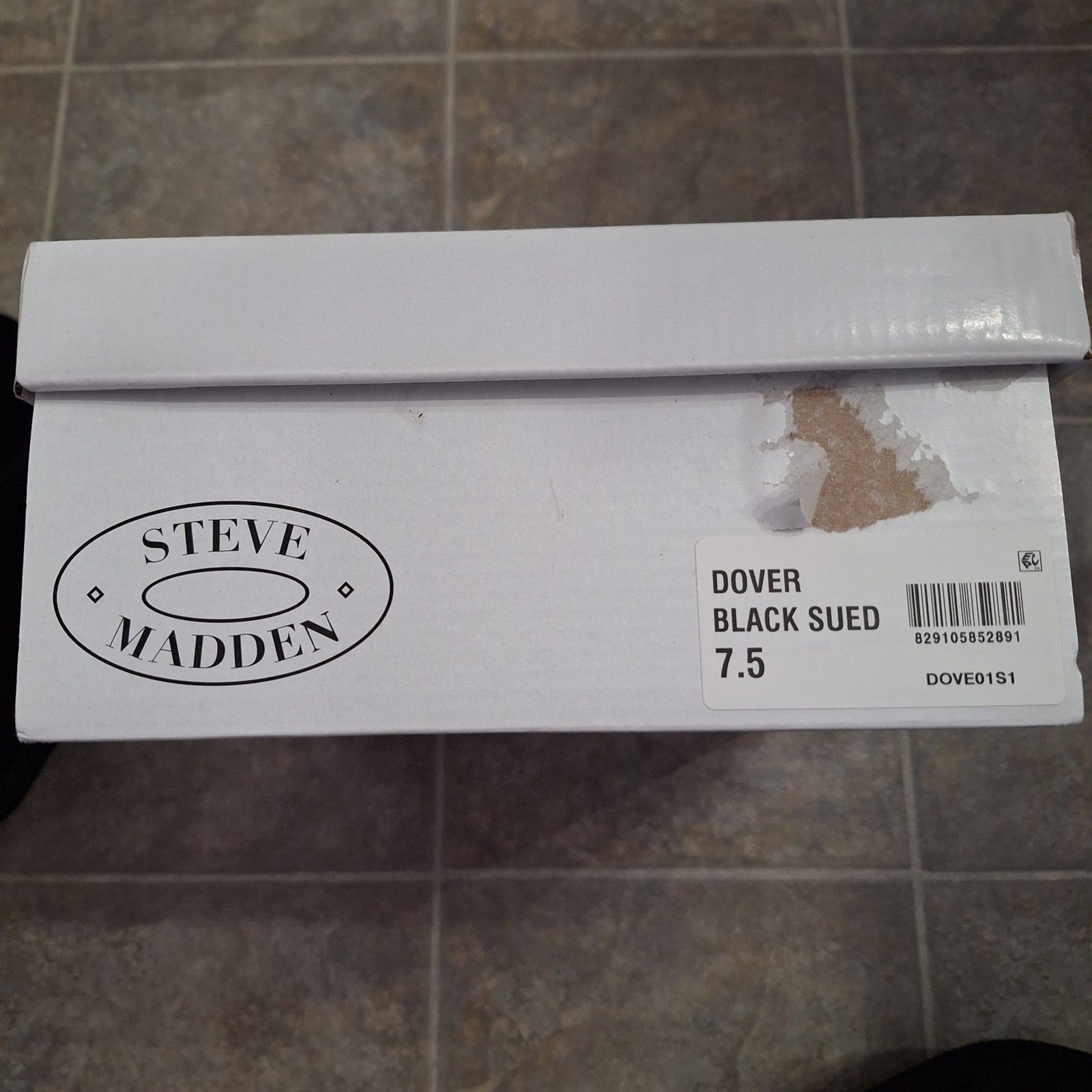 Steve Madden Dover Chelsea Suede Ankle Boots Black Size 7.5 Brand New