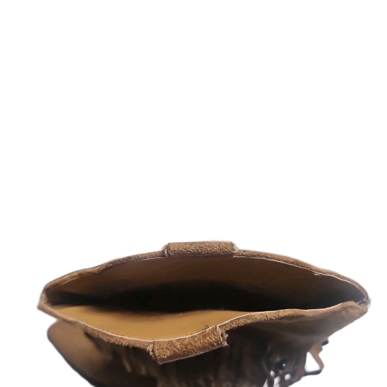 Moccasin Saloon Boho Peasant Fringe Coconuts by Matisse Camel Color Boots 6.5