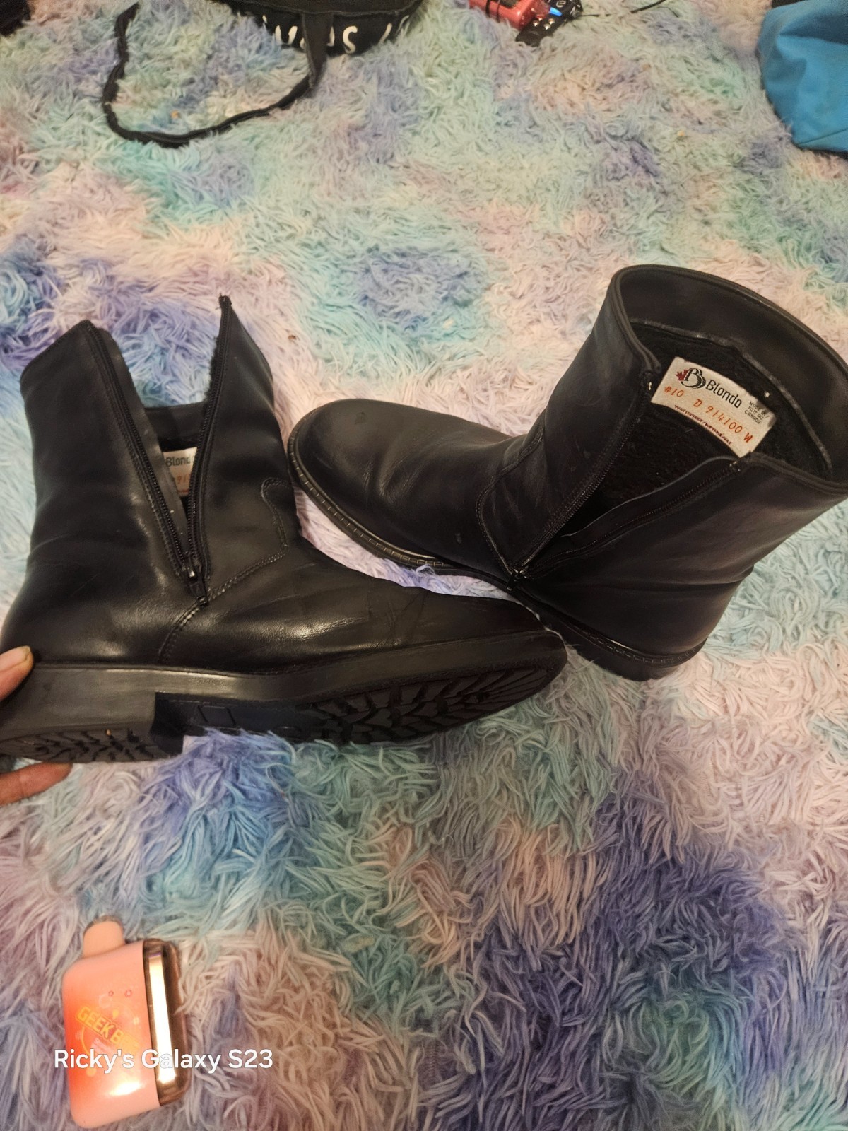 boots women blondo size 10, black, excellent shape. Comfortable & easy slide on