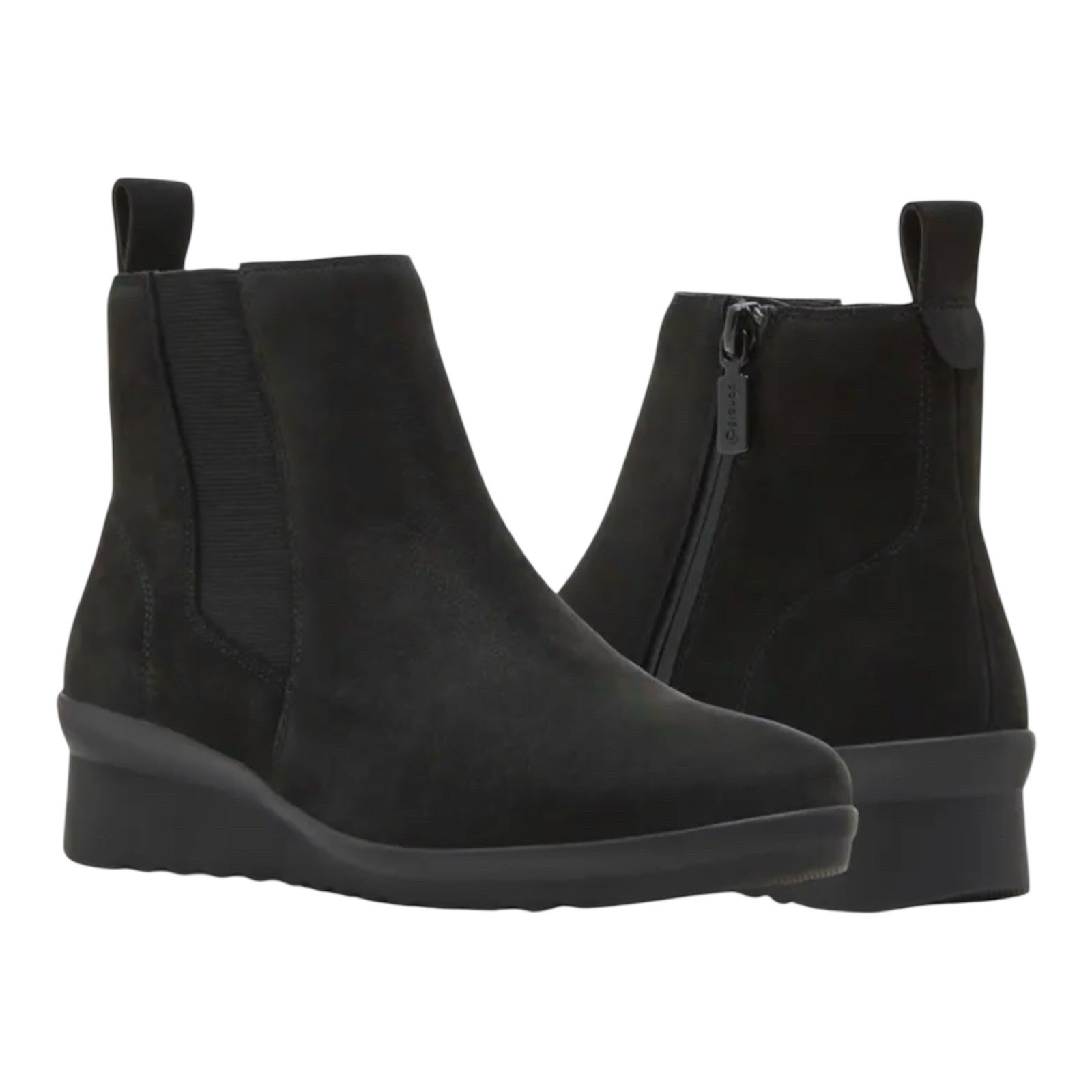 Blondo Women’s Shaya Black Suede Waterproof Ankle Comfort Boots Size US 8 NEW