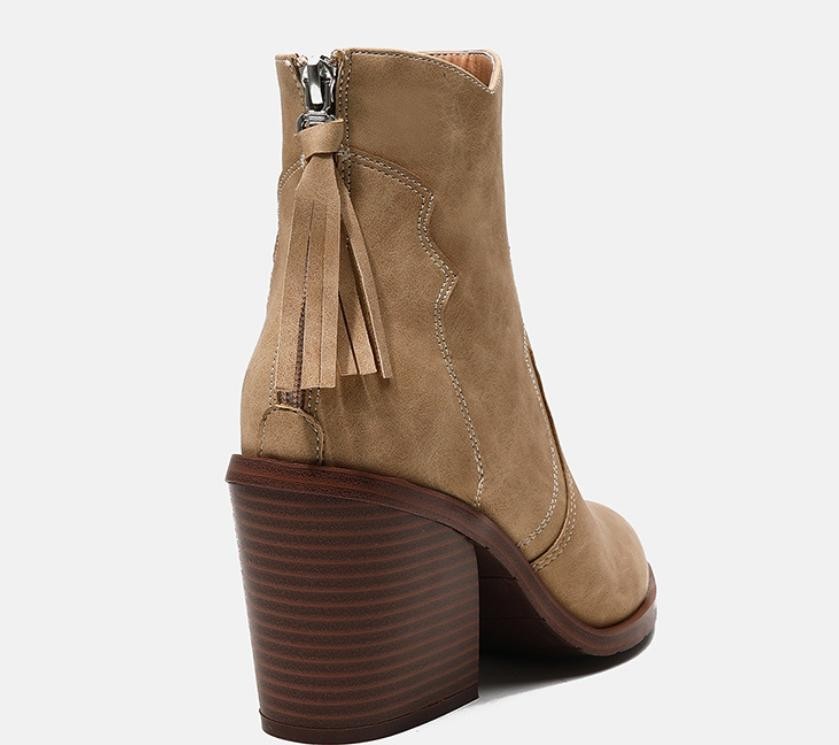 Women’s Ladies Back Zip Pointed Toe Ankle Boots Casual Outdoor Party Dress Shoes