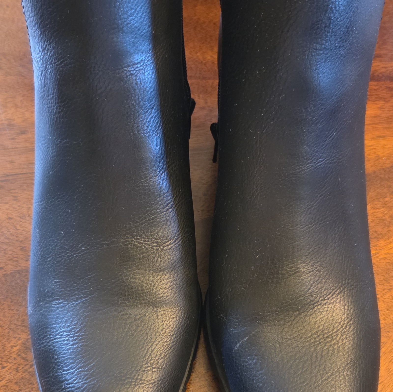 LifeStride Black Synthetic Ankle Bootie Womens US 11 M Solid Black