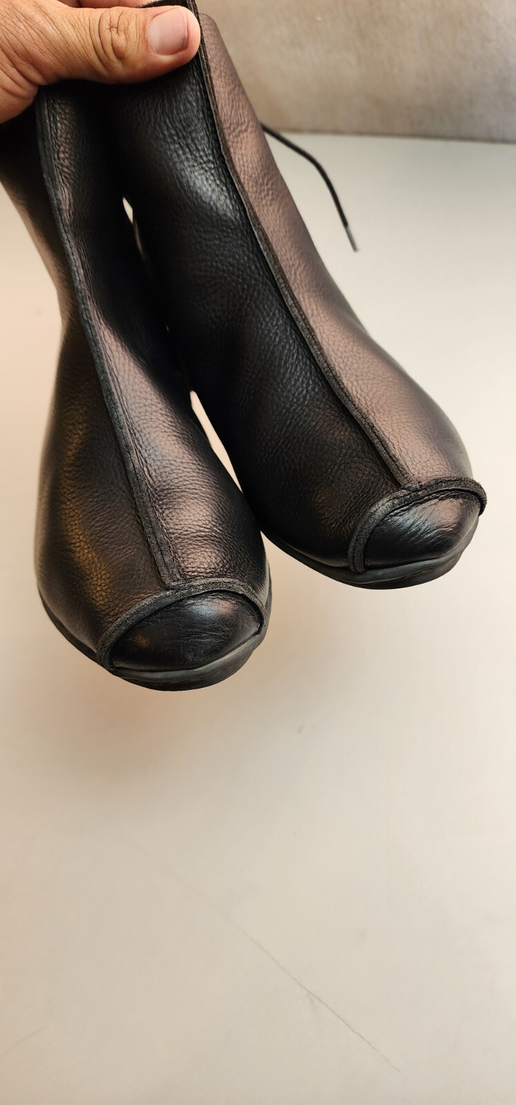TRIPPEN Germany $400 Calexico Black Leather Ankle Boots 42/ US 10