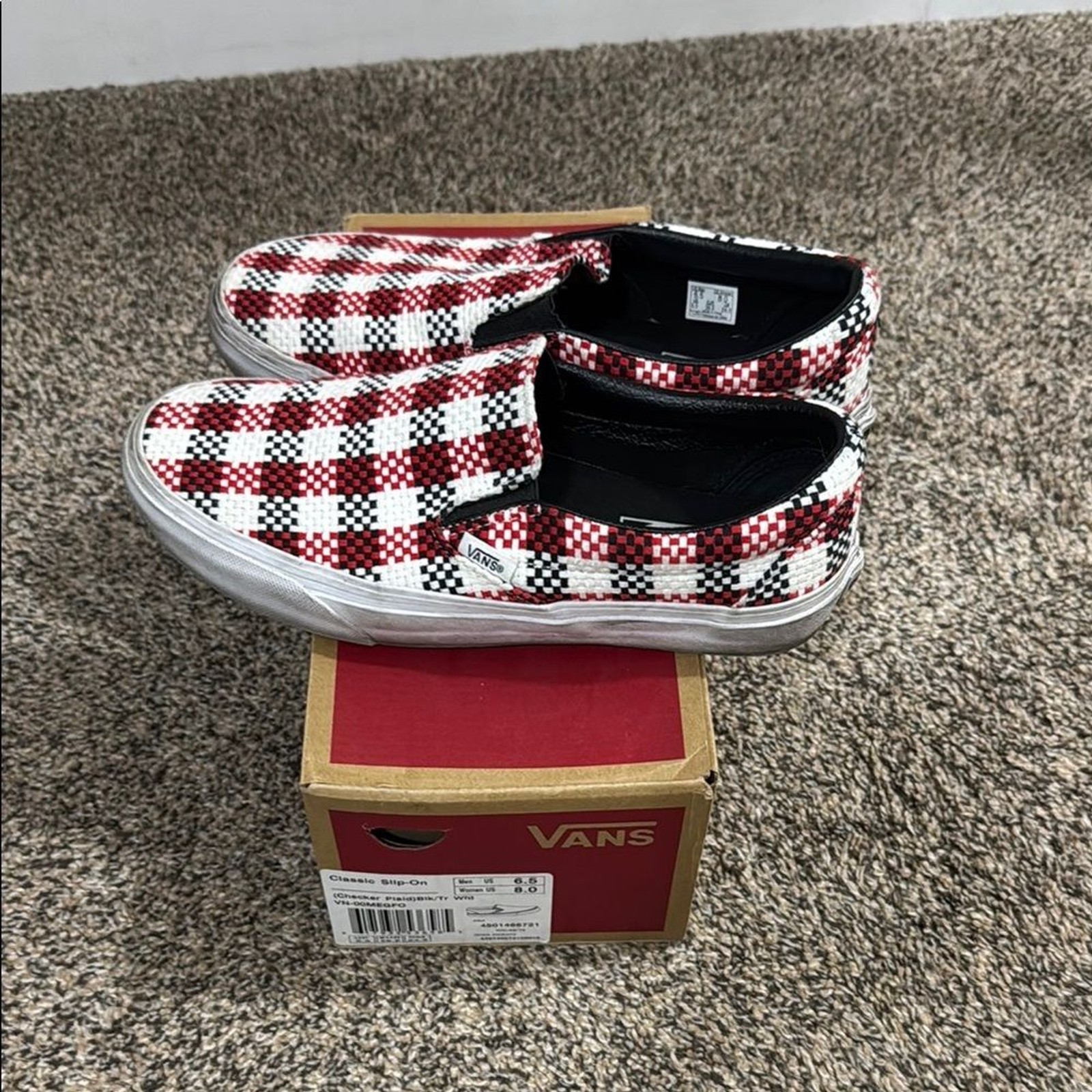 Vans Checker Plaid Slip-On Shoes