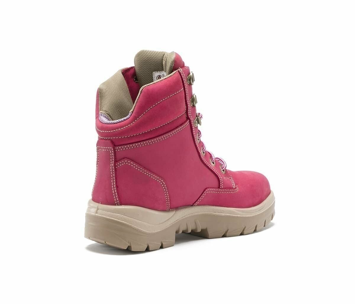 Steel Blue Southern Cross Ladies Steel Toe Boot, Pink