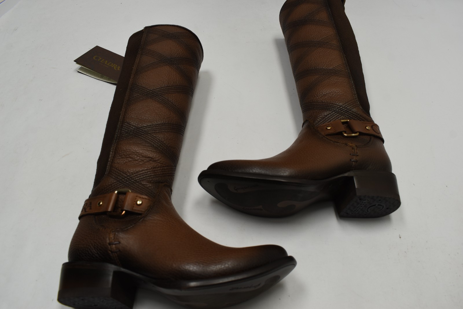 Cuadra Ladies Honey Boot Emroidery & Harness Cowhide Leather CU613 US Size 6 M