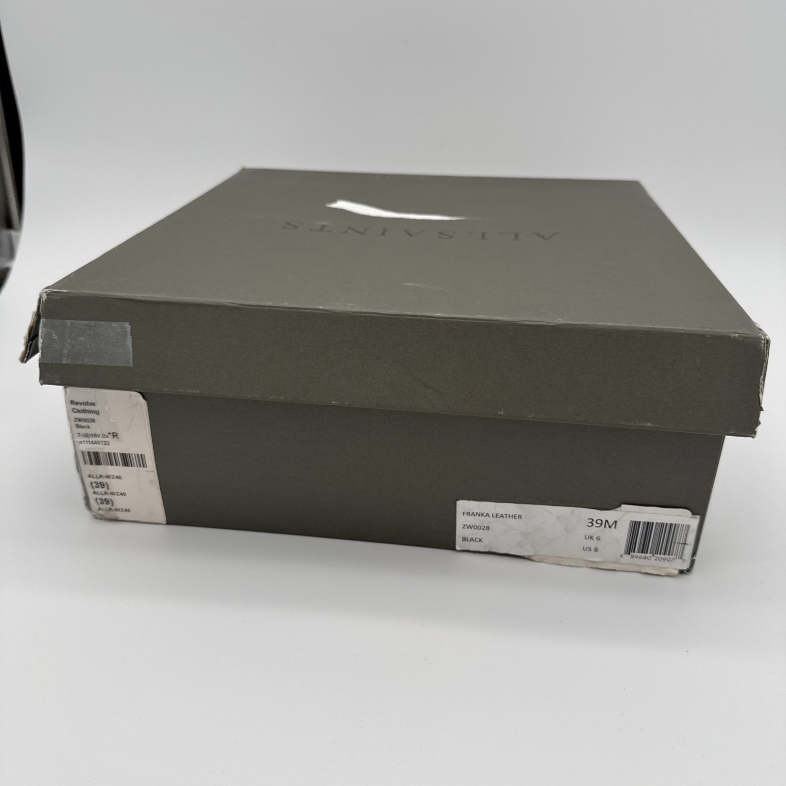 ALLSAINTS Franka Boot Women’s Black Leather Combat Hiker US 8 EU 39M UK 6 NIB
