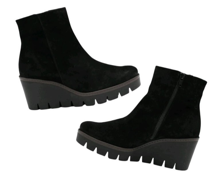 Gabor 780 Wedge Boot (Women) – Schwarz Dreamvelour, US 7.5 UK 5