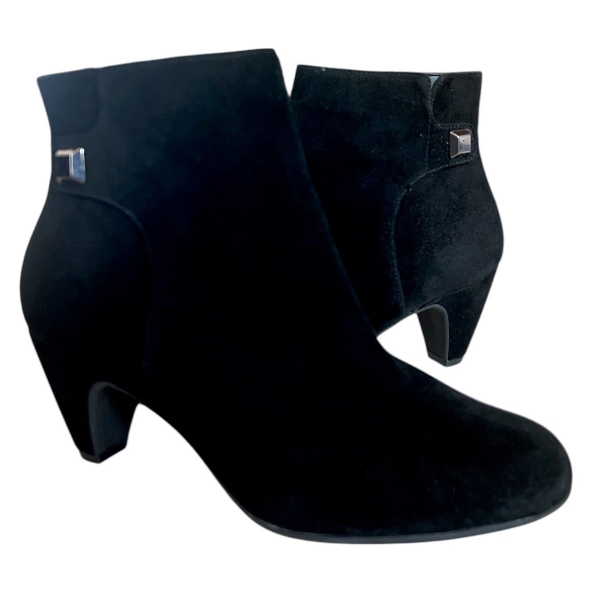 Alex Marie 4feature Technology Black Suede Leather Ankle Bootie Boots US 8M NEW