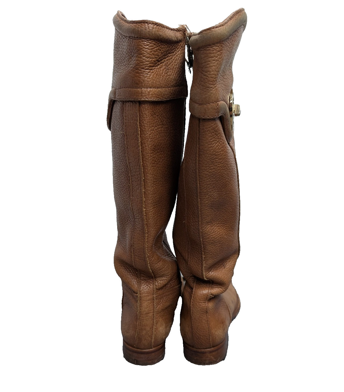Tory Burch Selma Riding Boot Womens 6 Leather Logo Quiet Luxury Designer Classic