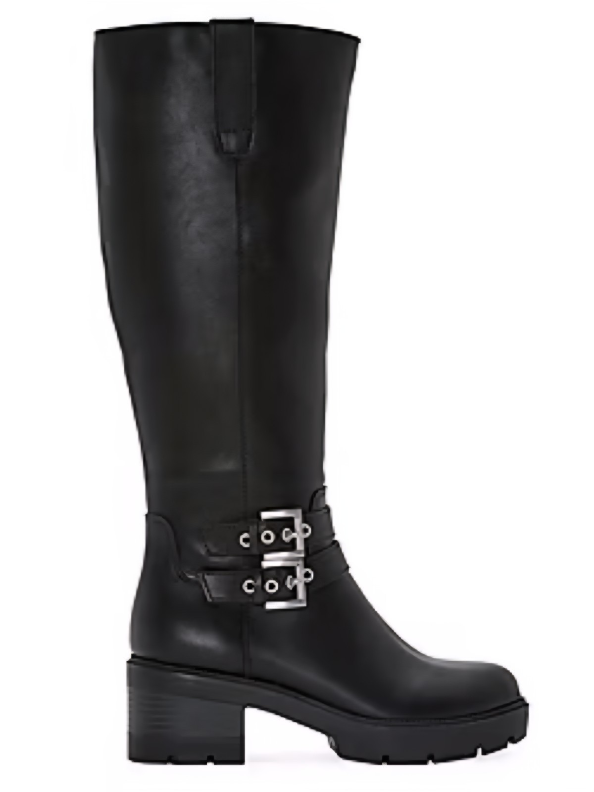 Arizona Jean Co Womens Kenrick Black Stacked Heel Boots Size 9M NEW