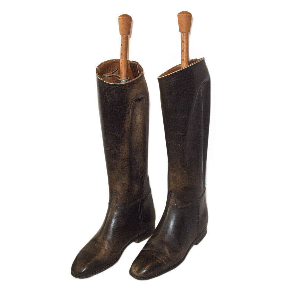 Riding Boots Genuine Leather Black Ladies Boots Leather Boots Ladies Boots