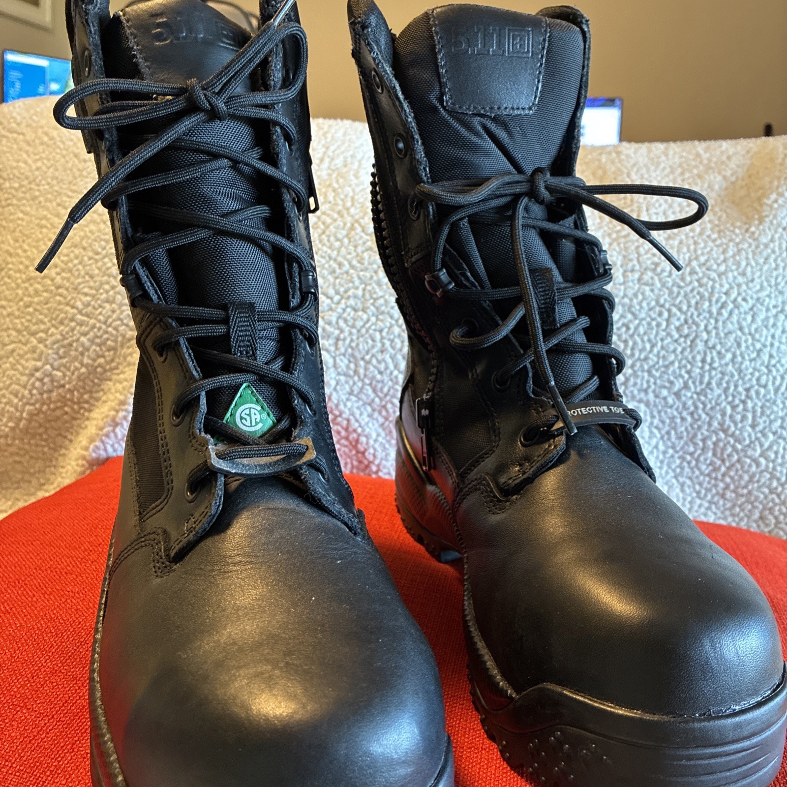 Nwob REGULAR Size 8 5.11 TACTICAL 12404ABR ATAC 2.0 SIDE ZIP 6″ BOOTS BLACK