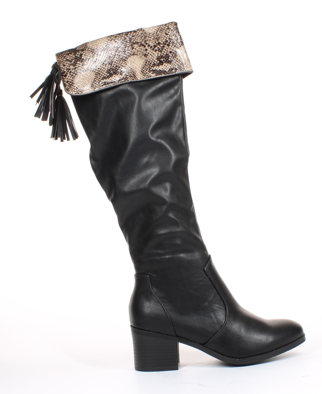 Trary Womens Black Fashion Boots Size 7 (2063039)
