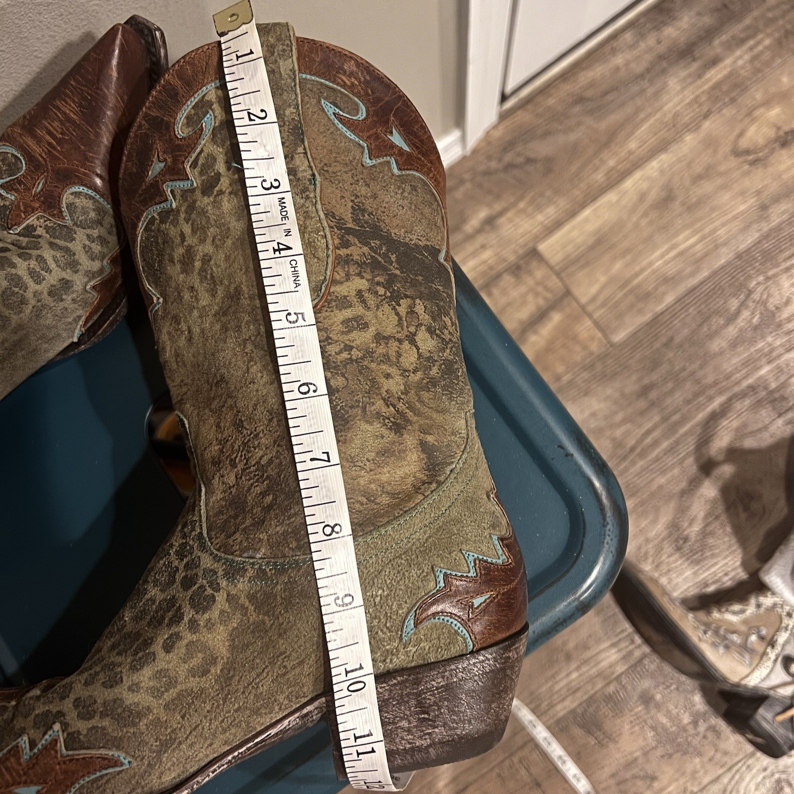 Old Gringo Villa Boot in Turquoise Leopardito Women’s Size US 8.5