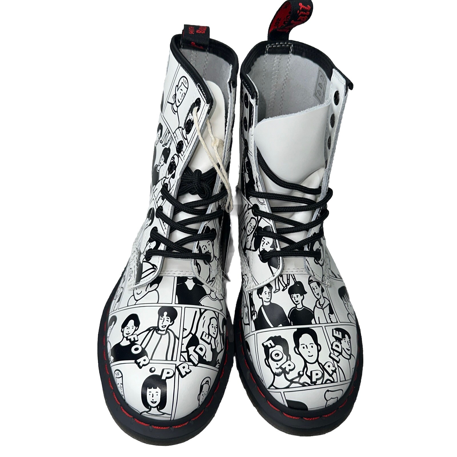 Dr. Martens 1460 Pride with Fuyuki Kanai Leather Lace Up Boots Men’s Size US 5
