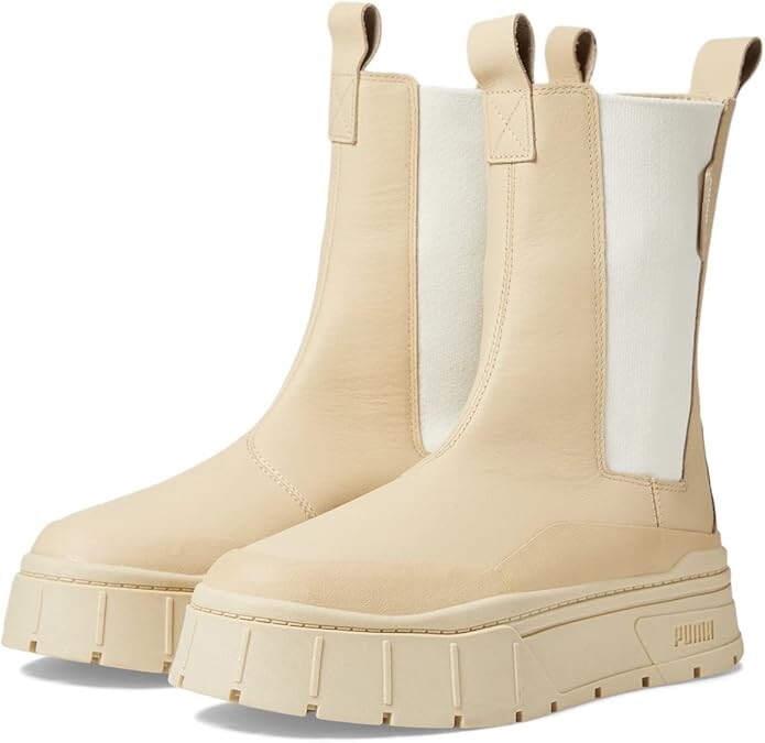 Puma Mayze Stack Chelsea Women’s Boot, Light Sand, Choose your size!