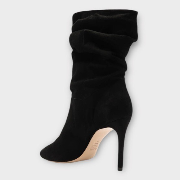 SCHUTZ Ashlee Slouch Pointed Toe Stiletto Suede Boot size 10.5 NEW Suede Bootie