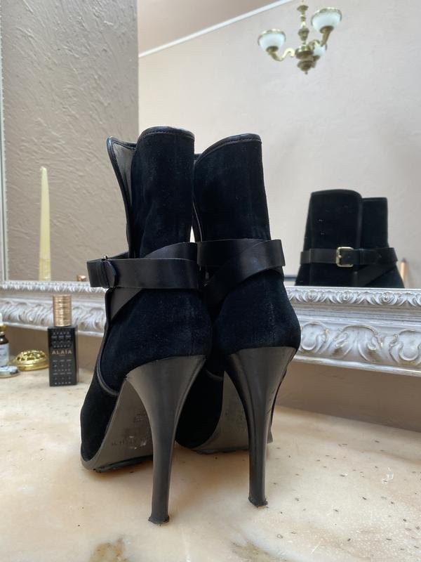 Women Studio Pollini ankle boots black suede 36.5