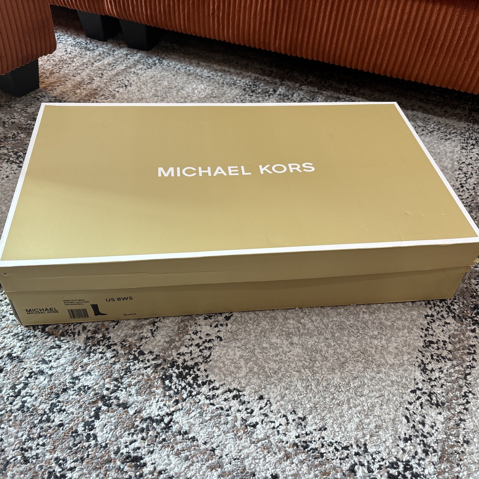 Women’s Michael Kors Black Mindy Flat Riding Boot NEW