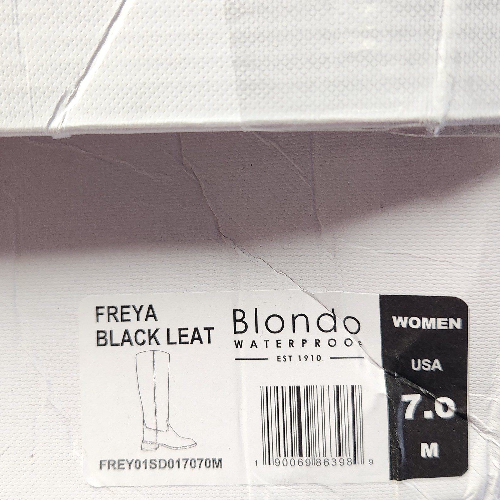 Size 7 – Blondo Freya WATERPROOF – Black Leather