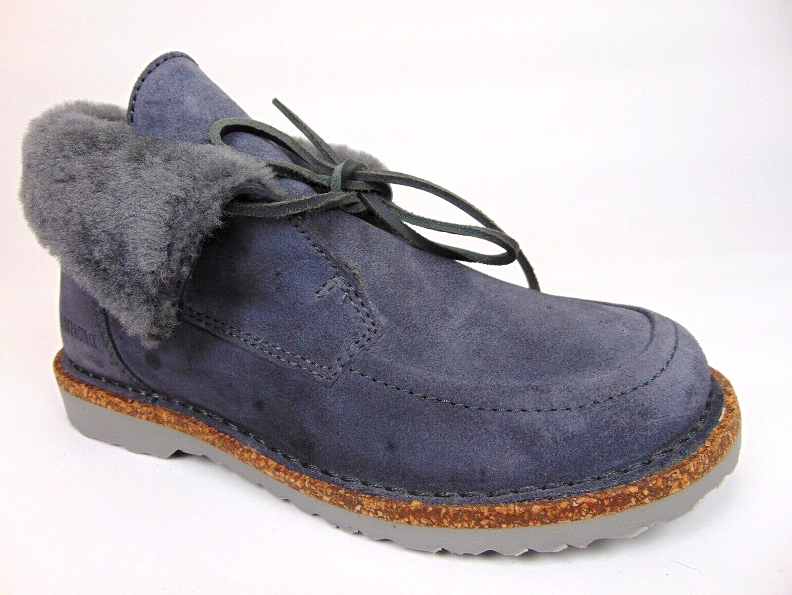 Birkenstock Bakki Boots Women’s Size 5.0 Blue Suede Leather Lamb Shearling Lined