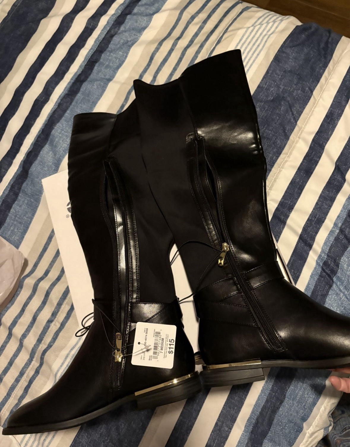 Womens Liz Claiborne Jepson Boots Size 7M Black