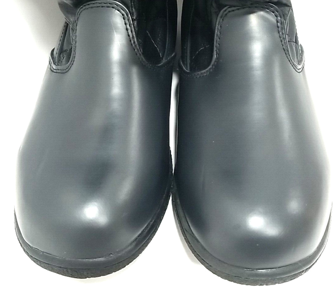 Totes Betsy Snow Boots Womens 8M Black Waterproof Winter Faux Fur Lined Side Zip