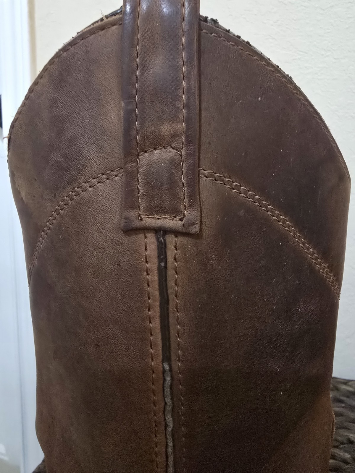 Laredo Vintage Distressed Brown Leather Roper Western Cowboy Boots Women’s 7
