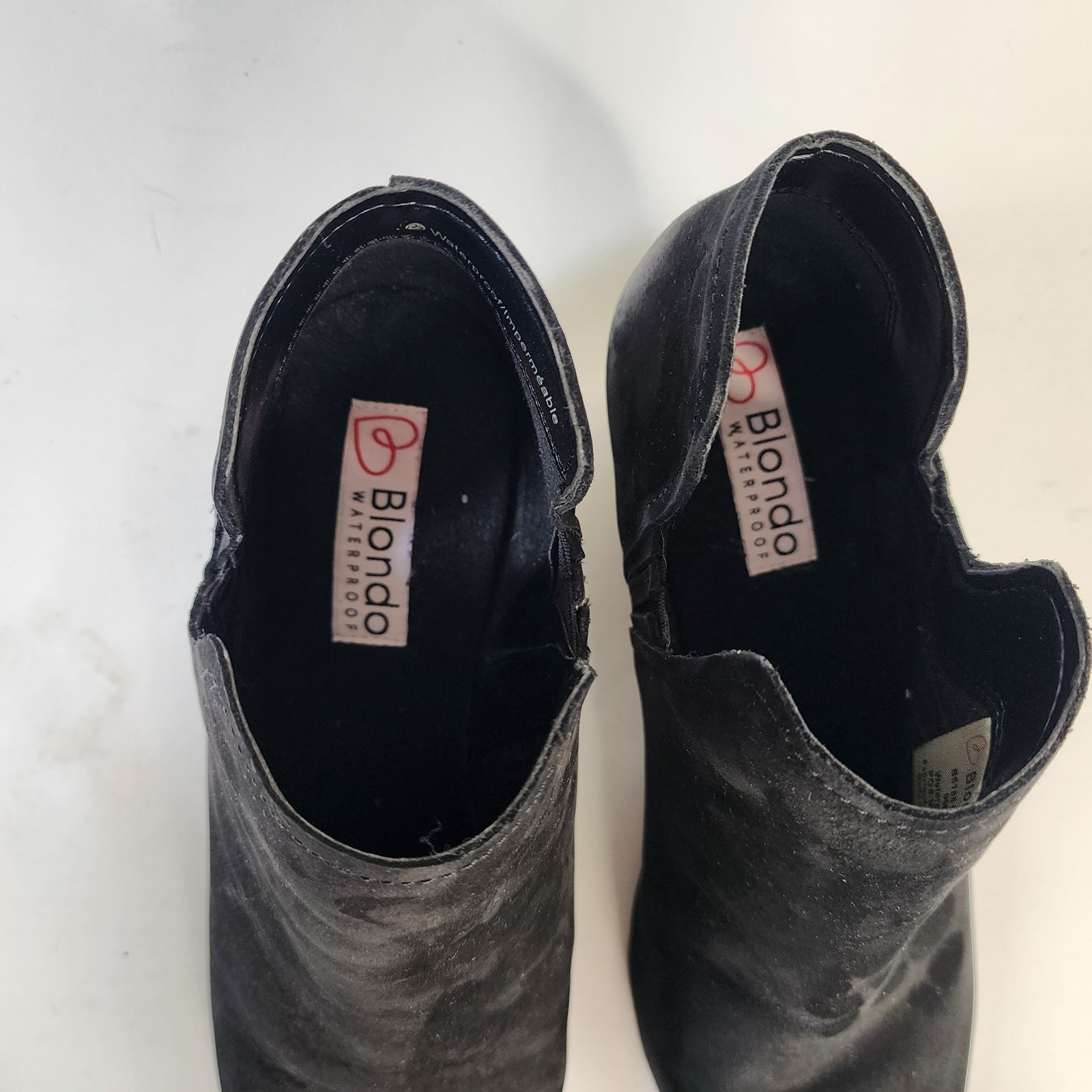 Blondo Victoria Waterproof Nubuck Ankle Boots Black 9M