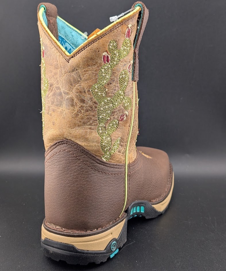 Corral Hydro Resist Safety Square Toe Western Work Boots Cactus Women’s 6.5