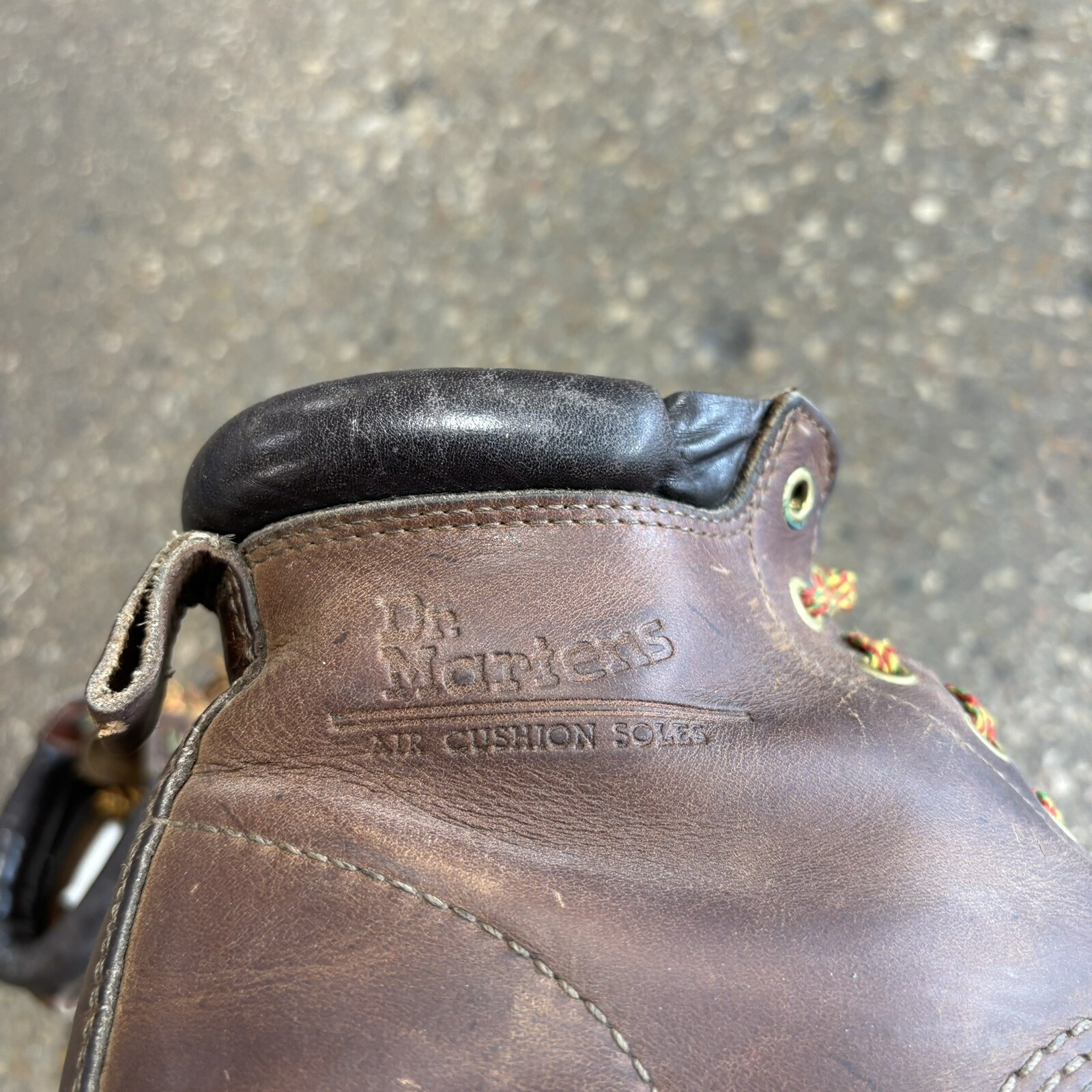 Vintage Dr Martens 939 Boots 6 Eye Brown Leather Size 6UK Made In England
