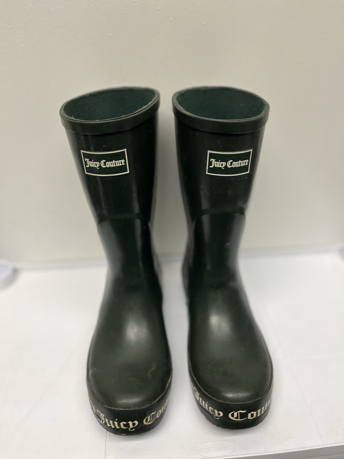 Juicy Couture Rain Boots Women’s Size 6M Forest Green Outdoors Footwear Designer