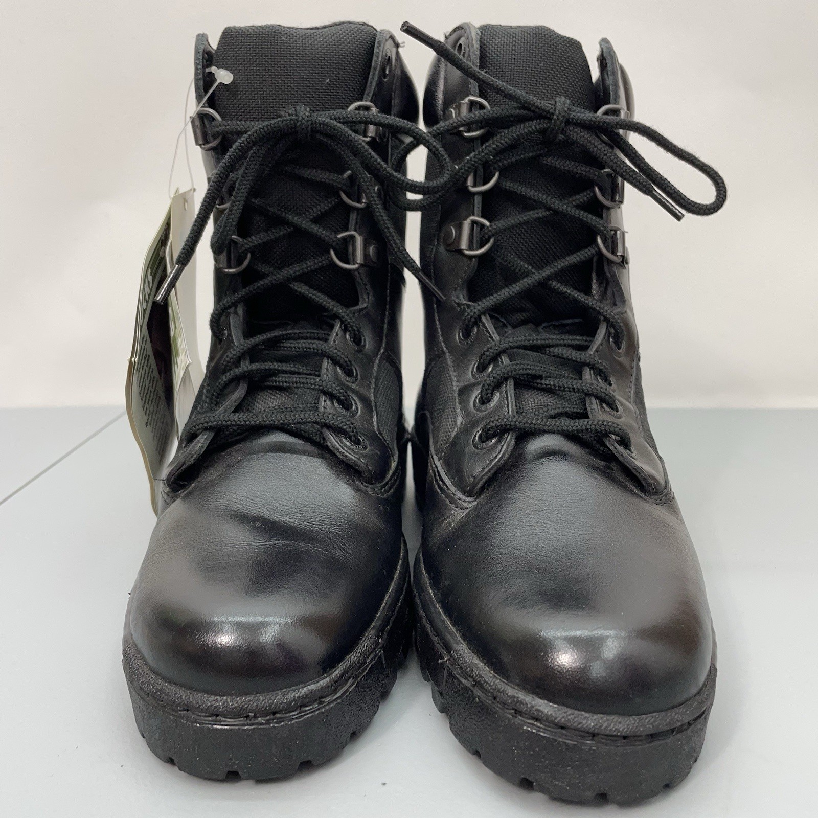 Rocky 911 Combat Boots Tactical Duty Military Lug Leather Black Womens 6.5