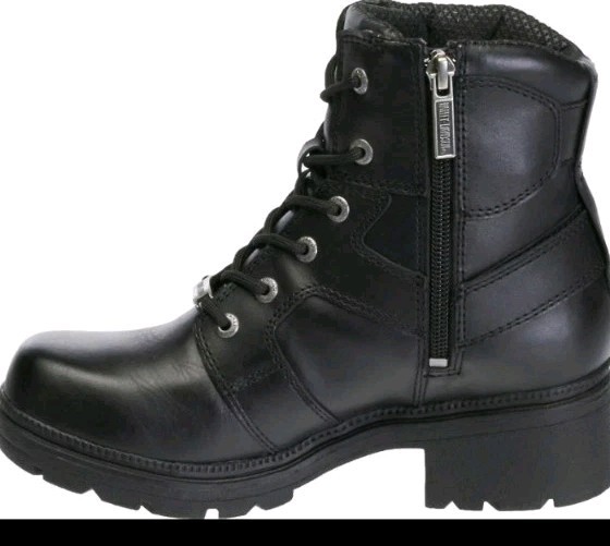 New Harley Davidson Jocelyn Black Leather Motorcycle Boots Women 9.5 D83775