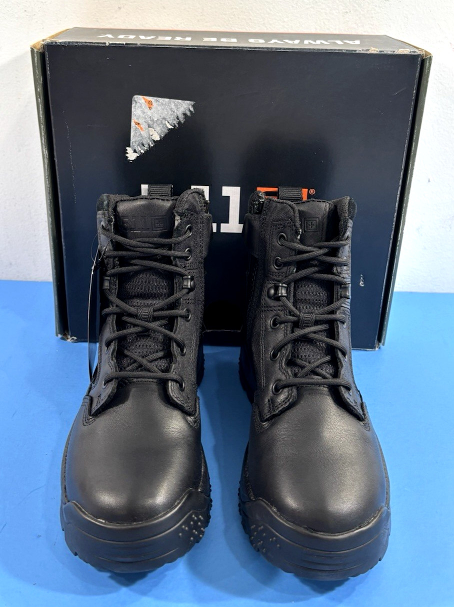 NEW 7 REGULAR WOMENS 5.11 TACTICAL 12404ABR ATAC 2.0 SIDE ZIP 6″ BOOTS BLACK