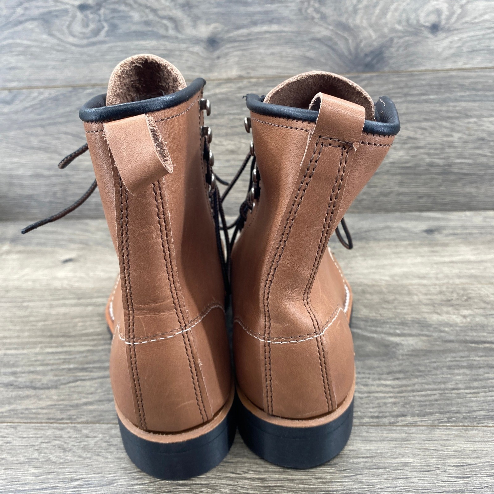 Red Wing Silversmith Boots Women 6 Copper Tan Leather Lace Up Heritage 3362