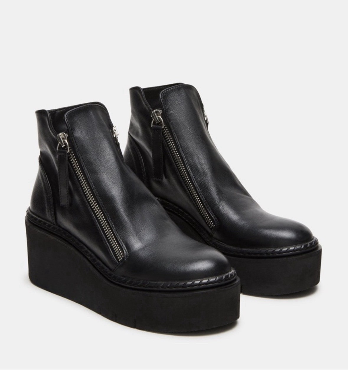 Steve Madden Drift Platform Ankle Bootie Black Size 8 New No Box