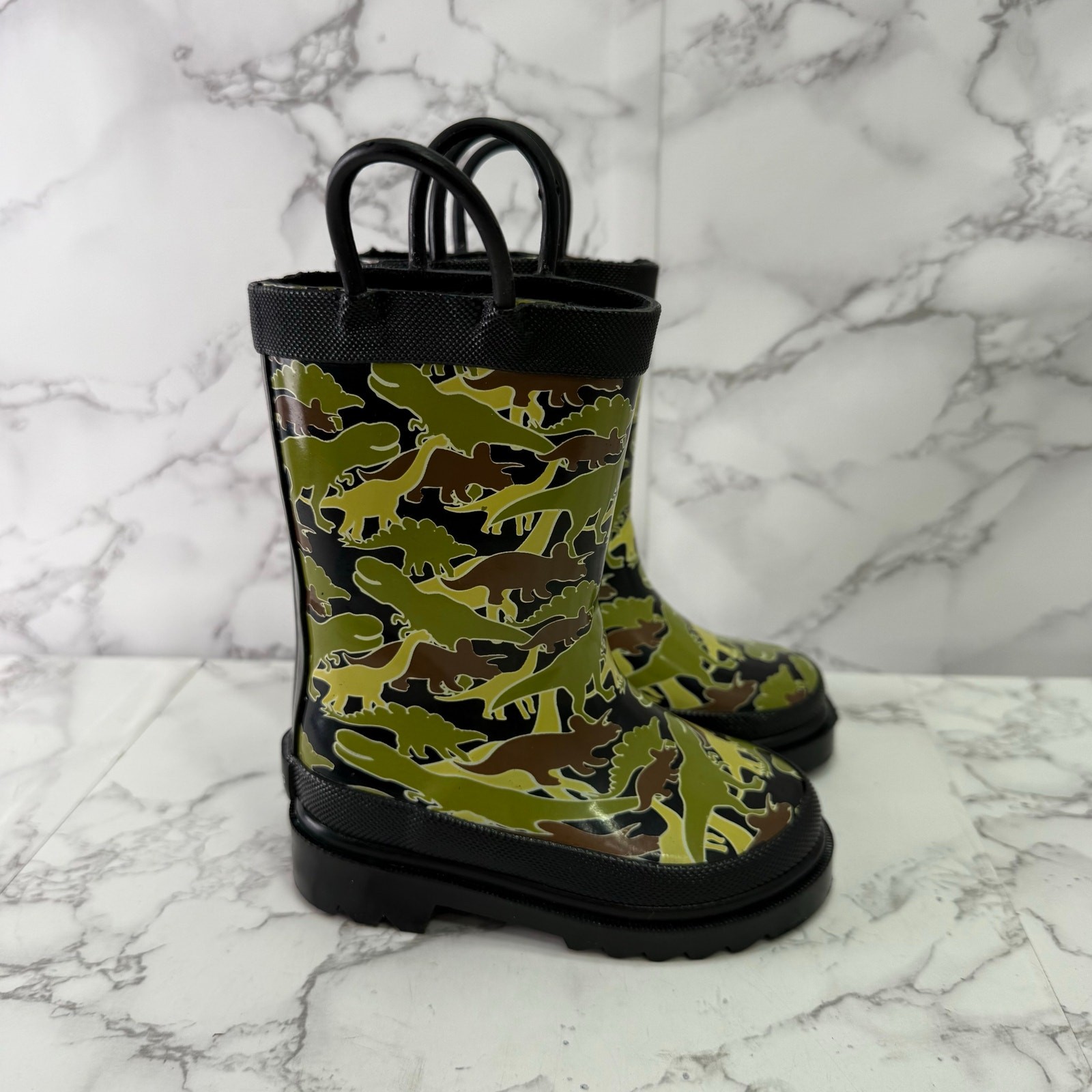 London Fog Boys Rain Boots size 5 Rubber NEW # bag 45-AC