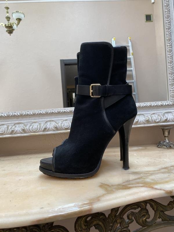 Women Studio Pollini ankle boots black suede 36.5
