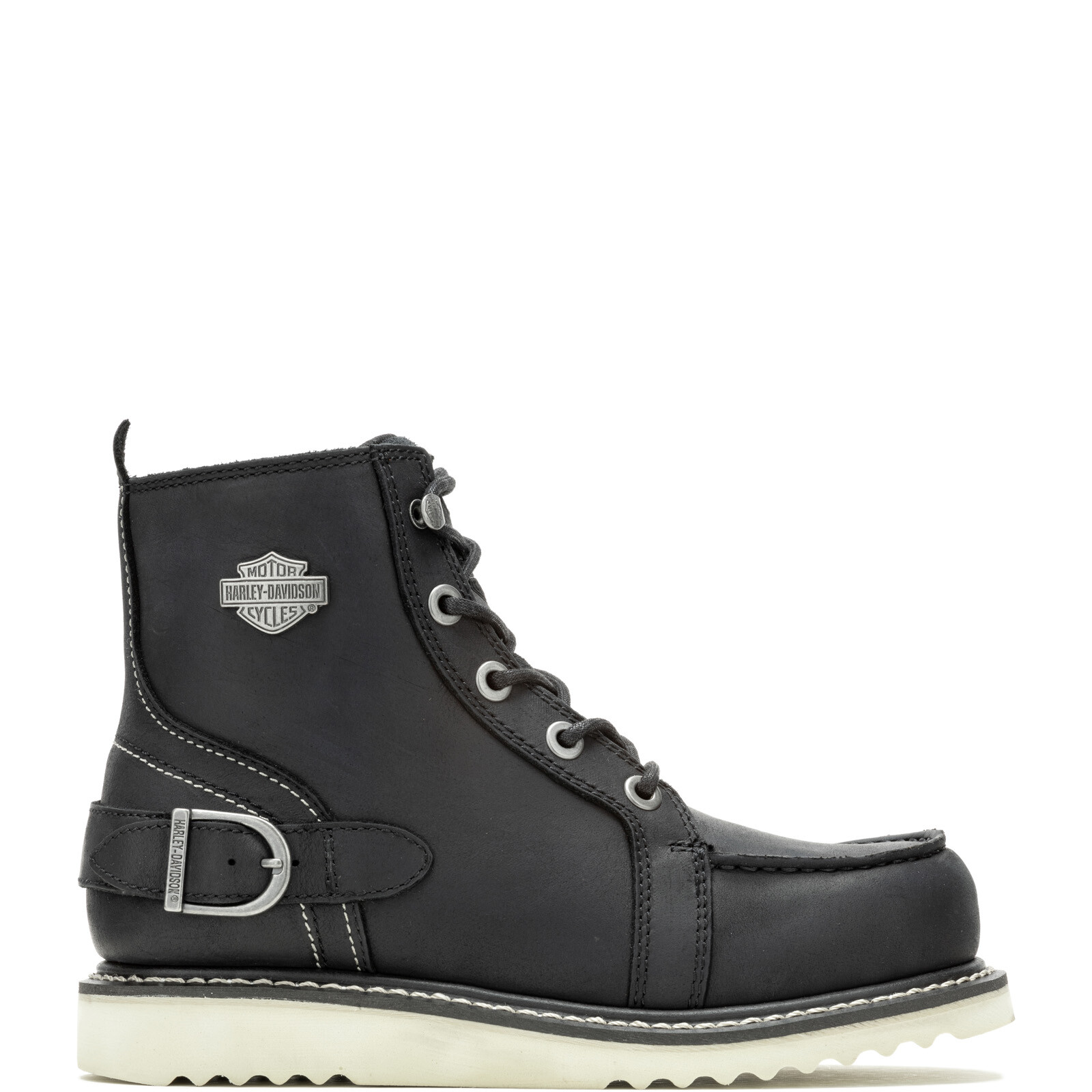 Harley-Davidson Jaynes 5″ Lace D84797 Womens Black Leather Motorcycle Boots